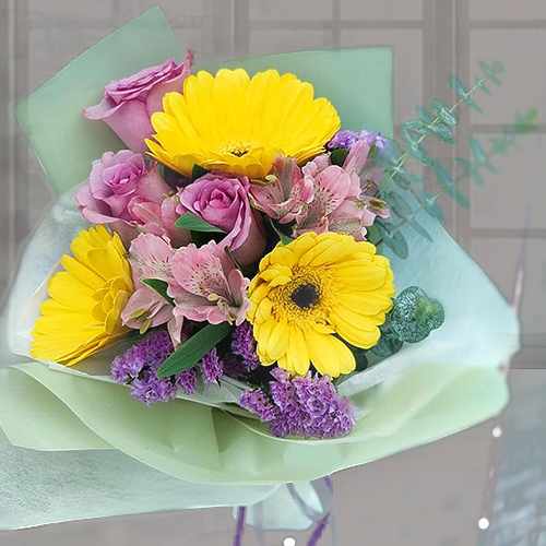 Colorful Mixed Flowers Bouquets-Buy Flowers For Birthday