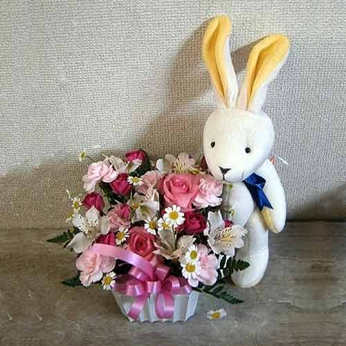 Flower With Bunny-Mothers Day Ideas For Infants