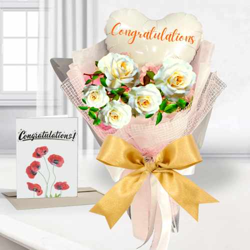 - Flower Bouquet Congratulations