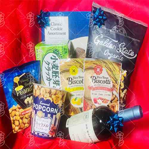 Snacks And Wine Hamper-Healthy Food Gift Baskets For Delivery