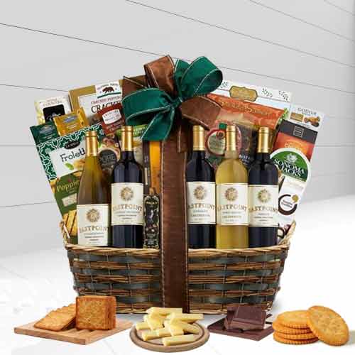 Big Wine Baskets-Holiday Gifts To Send To Clients