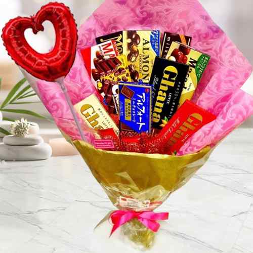 Happy Birthday Chocolate Bouquet-Send A Birthday Surprise