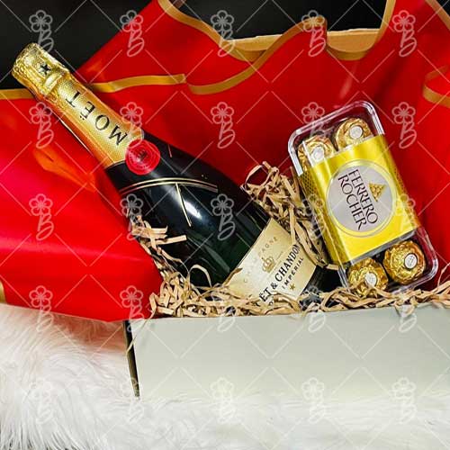 Moet And Ferrero Rocher-Champagne And Chocolate Delivery
