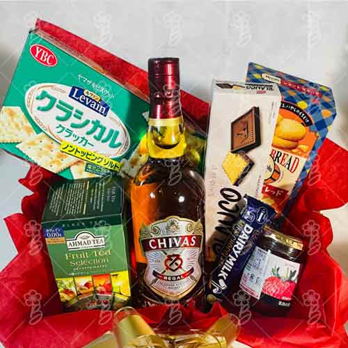 Whisky Snacks Hamper-Send A Wine Basket Gift