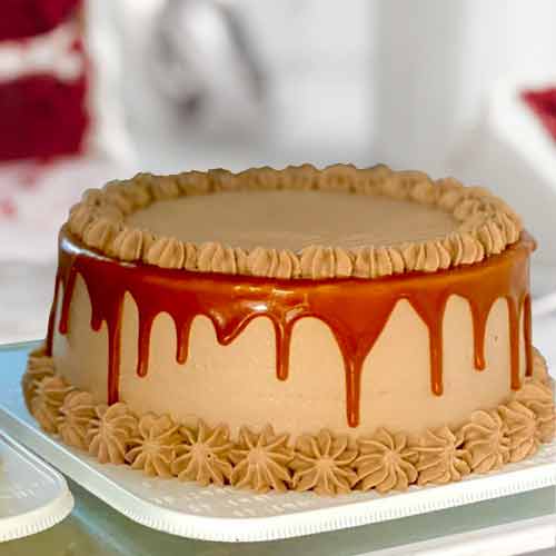 Caramel Chocolate Cake-Deliver A Cake For A Birthday