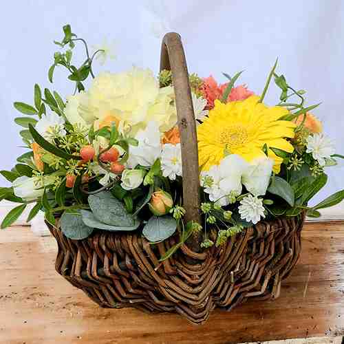 Wild Flower Basket-Valentines Gifts For Daughters