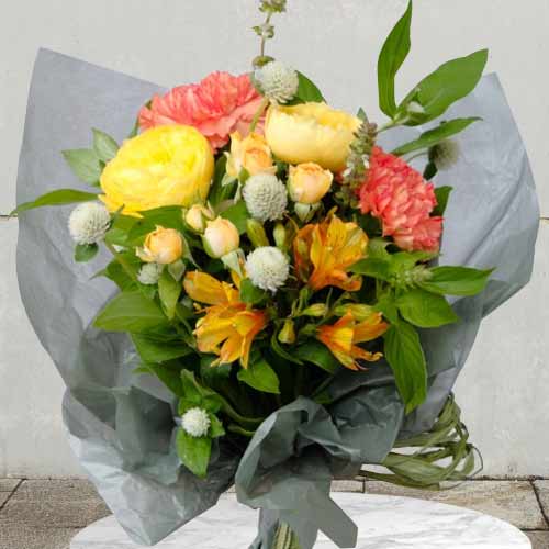 25 Mix Rose Bouquet - Happy Birthday Flower Bouquet Delivery In Japan