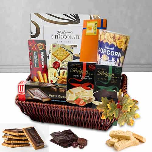 Big Chocolate Basket-Thanksgiving Food Gifts To Send