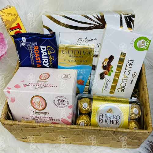 Festive Chocolate Hamper-Valentines Gifts For Daughters