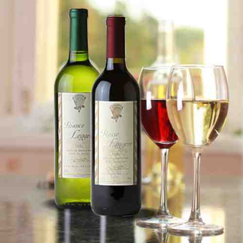 Red and White Wine-Gifts For Retired Father