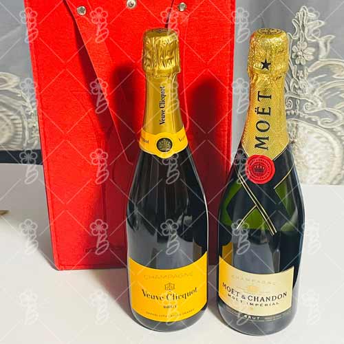 Moet and Veuve Clicquot Gift Set