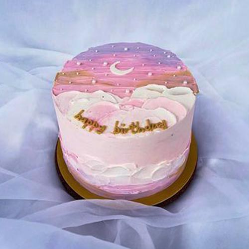 Sunset Pink Theme-Send Theme Cake for Girl