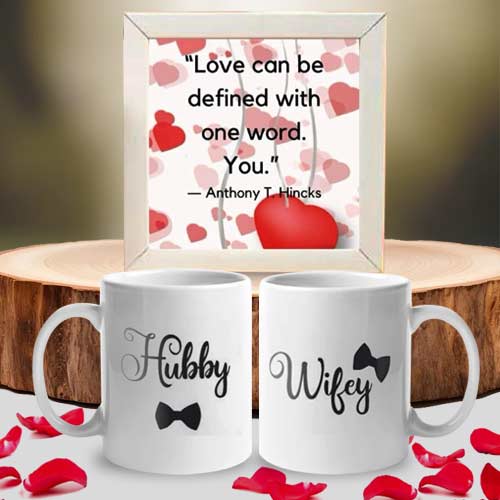 Couple Printed Mugs And Photo Frame-Discover The Perfect Couple Gifts