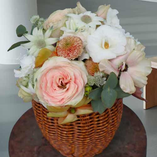 Nuance Color Flower Basket-Flowers For Pregnant Wife