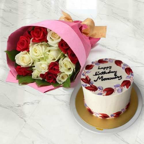 Flower Cake Surprise For Mom