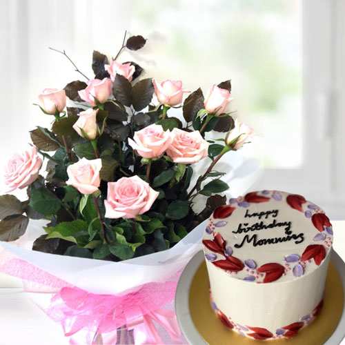 Luxury Flower And Cake For Mother