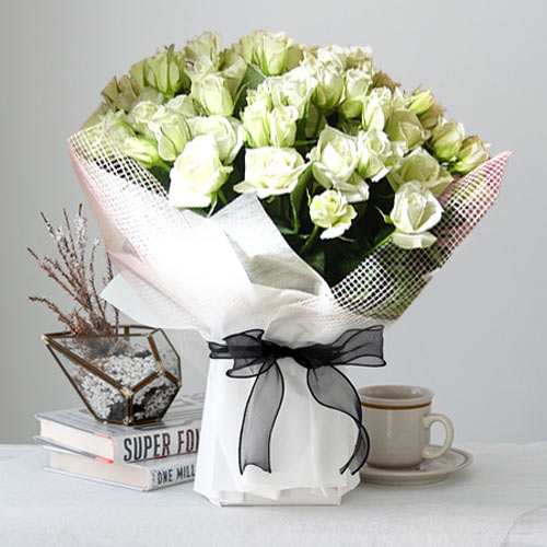 - Wedding Bouquet Of White Roses