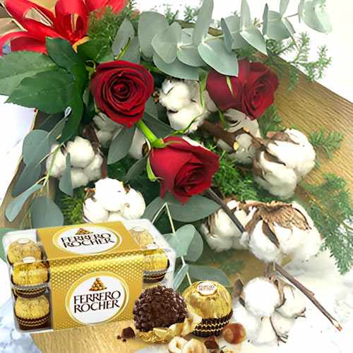 - Holiday Bouquet And Chocolates Online
