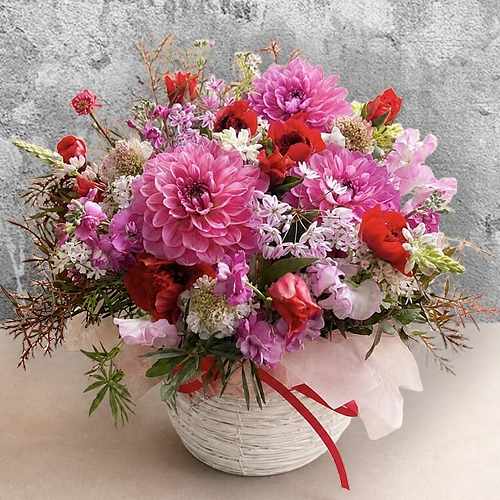 - Cheerful Aged Day Floral Arrangement
