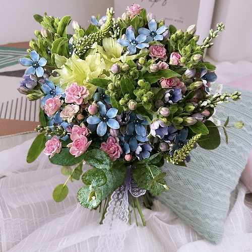 Natural Bouquet Of Small Flowers