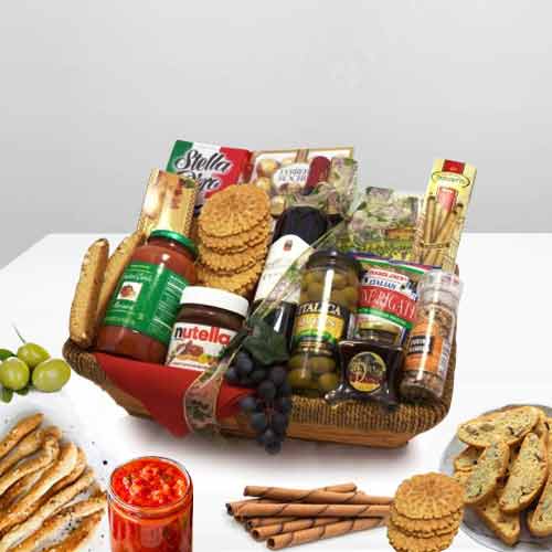 Amore Vero Gift Basket-Snack Gift Basket Delivery