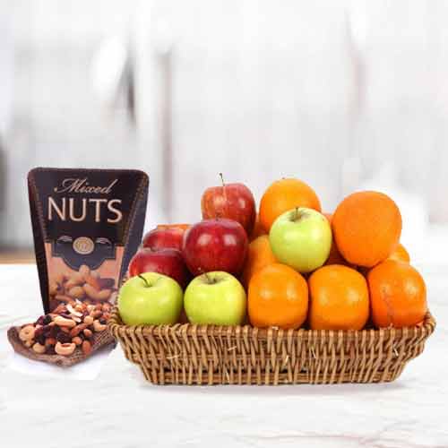 Fruit And Nut Baskets-Care Package Ideas For Friend