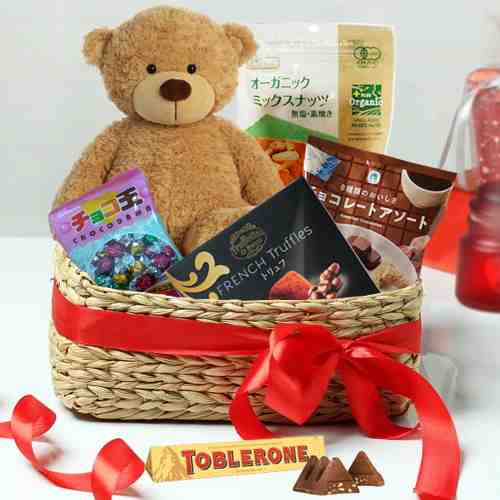 Nut Chocolate Teddy-Birthday Gifts For Daughter