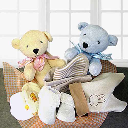 Oh Baby Basket-Heartbeat Teddy Bear For Newborn