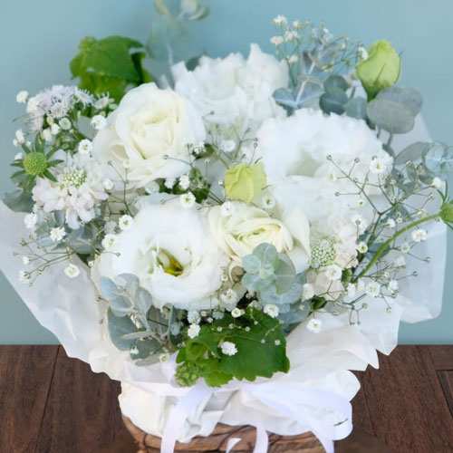 Elegant Condolence Flower Basket