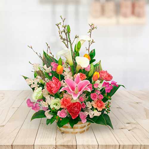 Floral Basket-Well Wishes Flowers