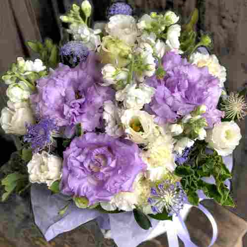 Lisianthus Arrangement-Gifts For Bride From Groom