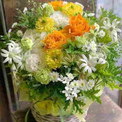 Rose N Lisianthus Arrangement-Sending Flowers When Someone Passes Away