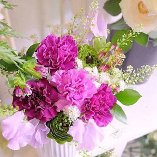 Purple Carnation Bouquet
