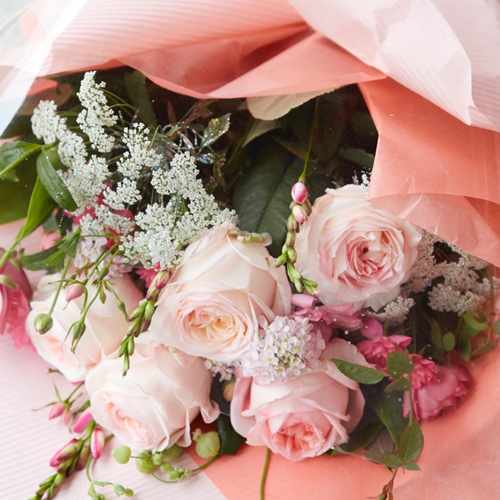 Pretty In Pink-Roses Delivered Valentines Day