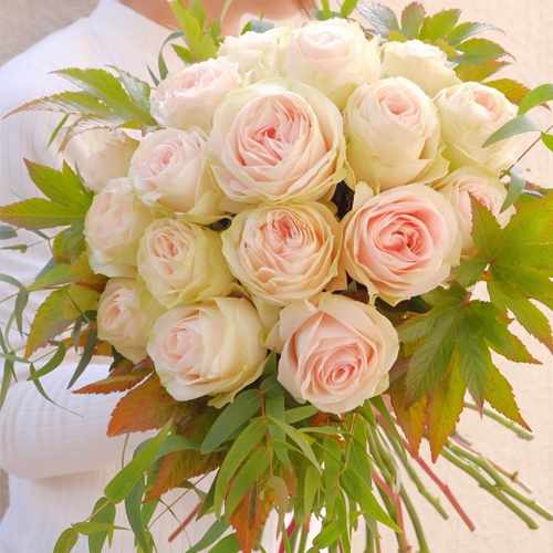 20 Roses N Green-Mail Flowers For Valentine's Day