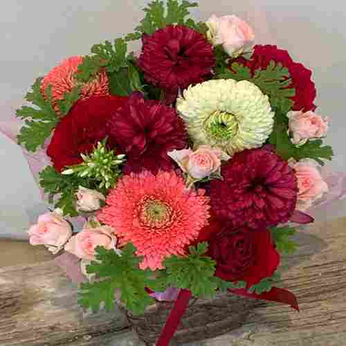 Morning Flower Basket-Get Well Soon Bouquet Delivery