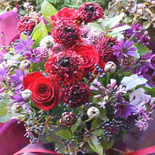 Sweet Romance Flower Basket-Flower For Wife At Work