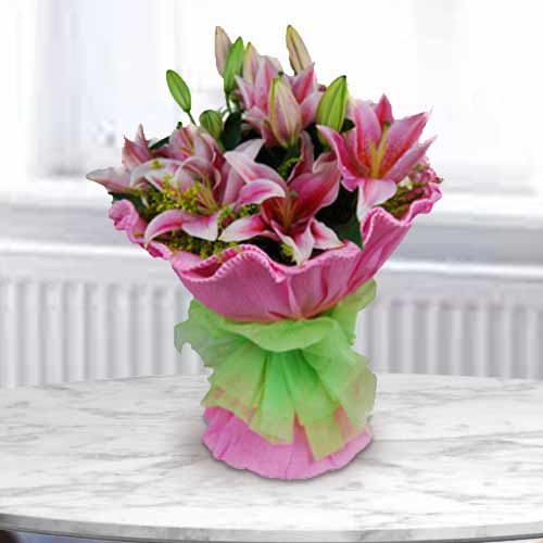 Lily Bouquet-Lily Wedding Bouquet Delivery Japan