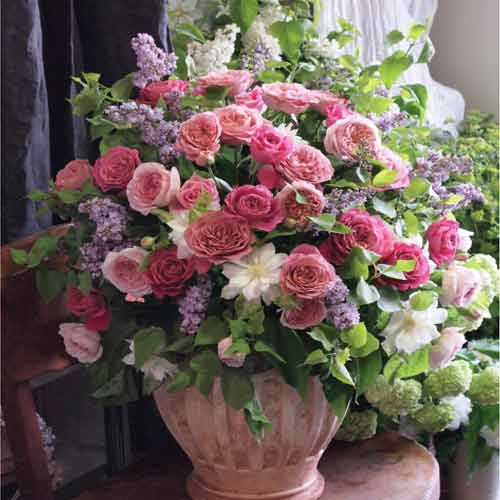 Warm Basket-Housewarming Flower Arrangement