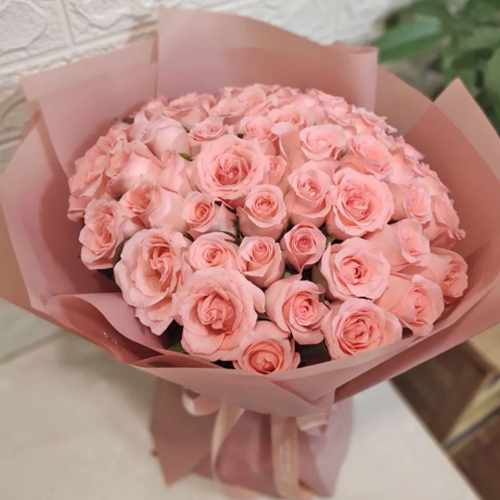 50 Pink Rose Bouquet-Best Rose Delivery Company