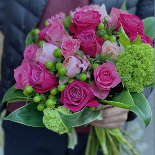 Perfect Pink Bouquet-Anniversary Present For Boyfriend