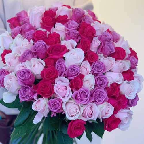 100 Rose Bouquet-Flower Delivery 100 Roses