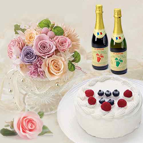 Sparkling Juice, Bell Lumiere & Gateau Fraise-Ideas For Grandparents Christmas Presents