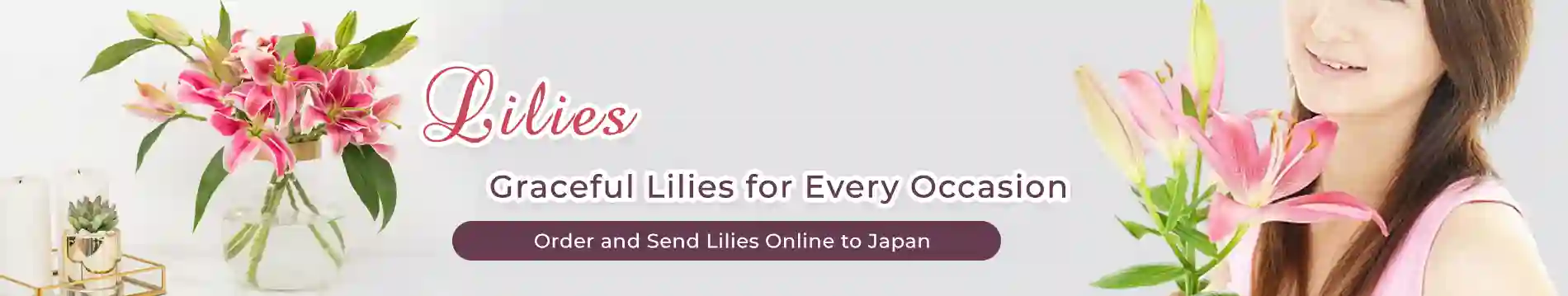Order and Send Lilies Online to Japan